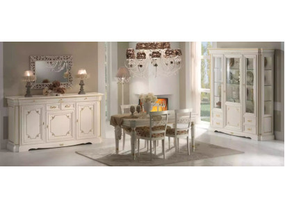 Eetkamerset Eetgroep Set Tafel 7-delig Set Dressoir Groep 4x Stoelen