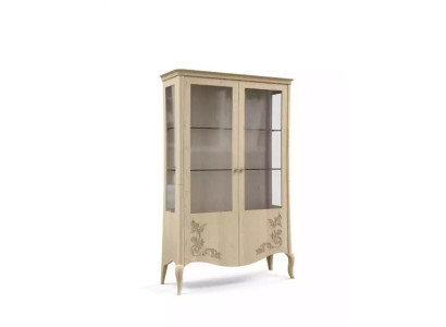 Vitrine Hout Luxe Klassiek Dressoir Ontwerp Meubels Italiaans Beige