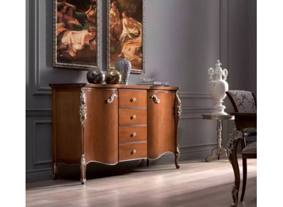 Dressoir Kasten Meubels Massief Italiaanse houten kast Bruin Nieuw