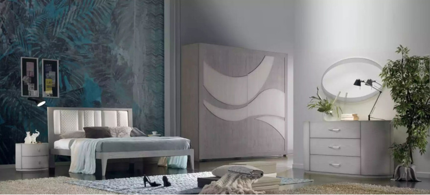 Bed 3-delig Slaapkamer Design Luxe Slaapkamer Meubels 2x Nachtkastjes