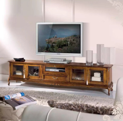 Exclusieve meubels Klassieke stijl Hout luxueus TV-standaard Lowboard
