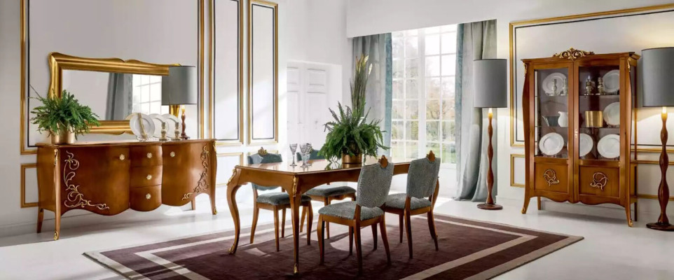 Luxe houten vitrinekast in bruin design met Italiaanse meubelskast nieuw.