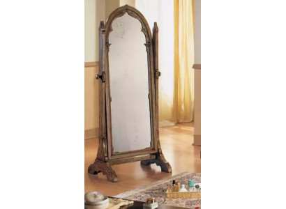 Grote met de hand gemaakte spiegel met houten frame van hout