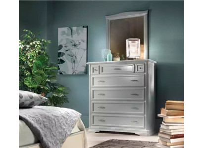 Ladenkast met spiegel Meubels Moderne ladenkast Hout Slaapkamer Wit Nieuw