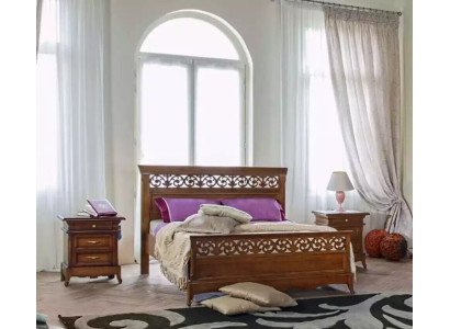 Bed 2x bedside tables 3-piece bedroom set Design Modern Luxury Beds
