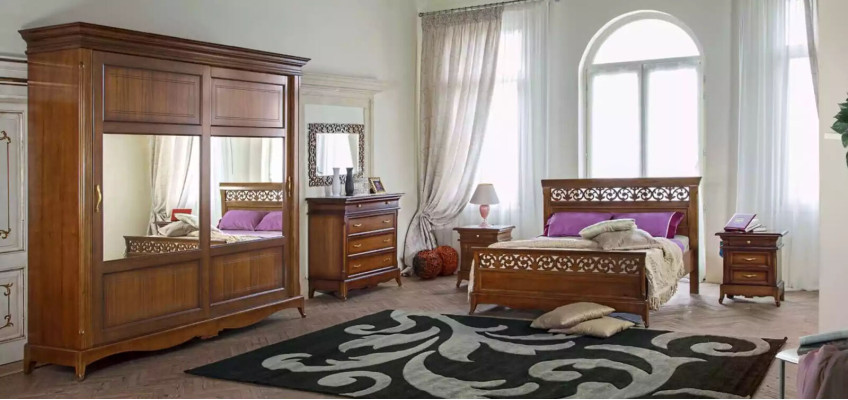 Bed 2x bedside tables 3-piece bedroom set Design Modern Luxury Beds