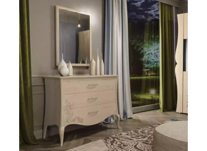 Moderne Luxe Set 2-delig commode spiegel houten console dressoir meubels Nieuw