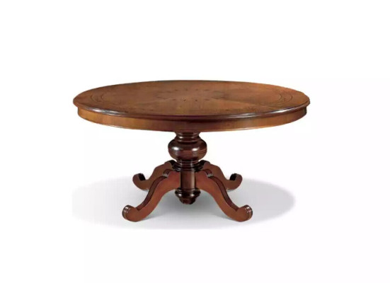 Eettafel Bruin Rond Klassieke Eetkamer Luxe Houten Tafels Ontwerp Nieuw
