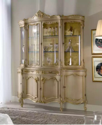 Woonkamer vitrine glazen kast kasten vitrines hout Italiaanse meubels  Woonkamer vitrine glazen kast kasten vitrines hout Italiaanse meubels