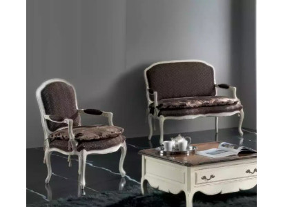 Bankstel 2-zits klassiek gestoffeerd design luxe bank banken fauteuil nieuw