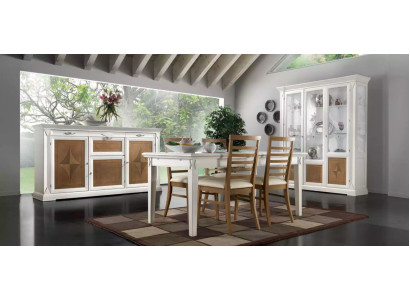 Eetkamer eettafel 4x stoelen set tafel groep 7-delig. Set Klassiek