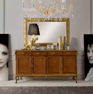 Italiaanse stijl meubels dressoir kast ontwerper bruin commode nieuw