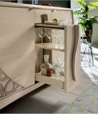 Ladenkast dressoir houten kast Beige meubels ladenkasten woonkamer nieuw