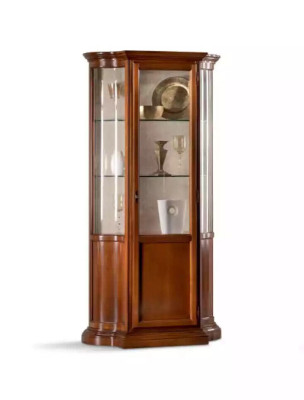 Vitrine Glas Kast Vitrine Woonkamer Hout Dressoir Italiaanse Meubels