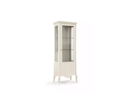 Vitrine dressoir Luxe glazen kasten Wit houten design meubels Nieuw