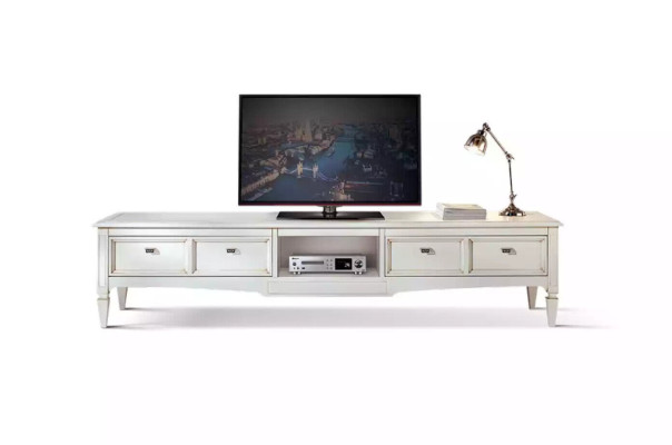 Woonkamer standaard meubels rtv televisie dressoir stijl wit luxe hout