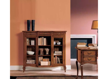 Ontwerper luxe houten vitrinekast design dressoir Italiaanse meubels