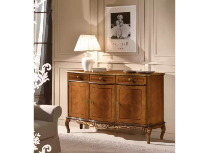 Klassieke bruine woonkamermeubels van hoge kwaliteit dressoir commode sideboards.