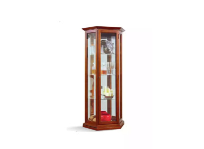 Vitrine kasten Vitrines Hout Luxe Woonkamer Meubels Kast Bruin Nieuw