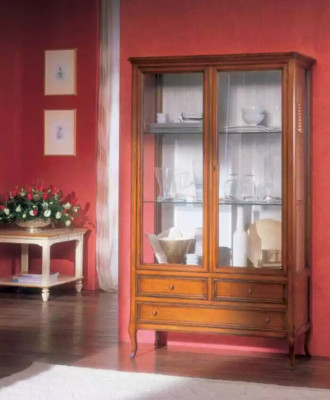 Klassieke vitrinekast woonkamer vitrinekast Italië meubels nieuw