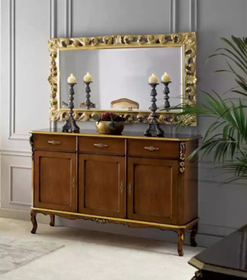 Dressoir hout Italiaanse stijl meubels luxueuze ladestoel stijl klassiek nieuw