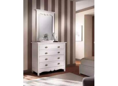Hout Italiaanse ontwerper meubels 2-delige set meubels Stijl luxe commode met spiegel