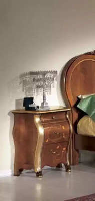 Nachtkastjes Nachtkastje Klassiek design Meubels Hout Bruin Bijzettafels