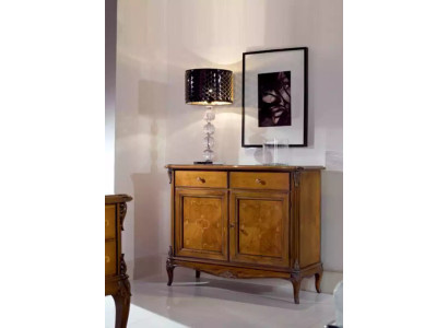 Bruin dressoir dressoir kasten hout luxe woonkamer meubels kast