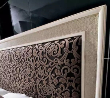 Bed 2x bedside tables 5-piece. Italian furniture bedroom dresser wood