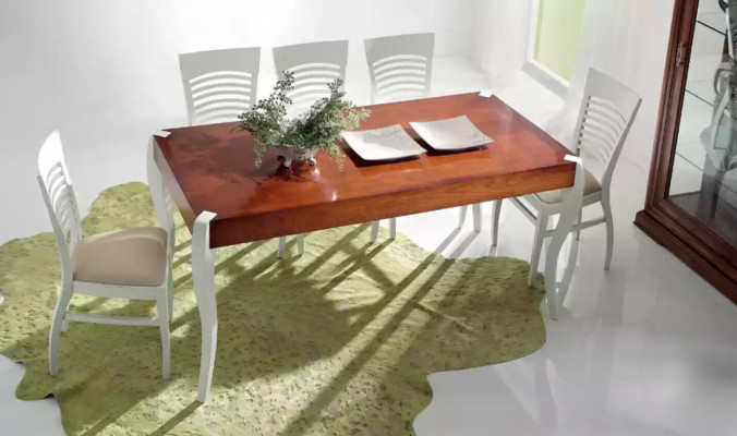 Eettafel Hout Eettafel Rechthoekig Italiaanse Meubels Tafels Nieuw