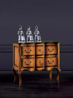 Ladenkast met 2 laden, dressoir houten kast, commodes bruin nieuw.