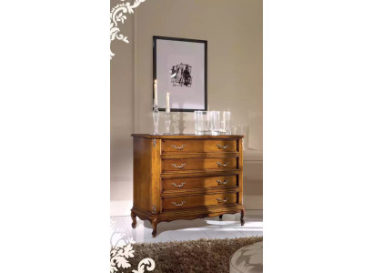 Klassieke commode 4 laden luxe dressoir houten meubelen studeerkamer