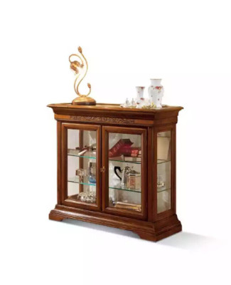 Vitrine Italiaanse luxe meubels Vitrinekast Glas Design Kasten