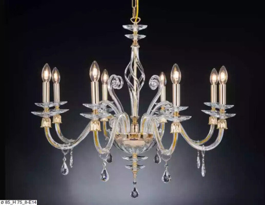 Kristallen kroonluchter kroonluchter hanglamp lamp plafondlamp.