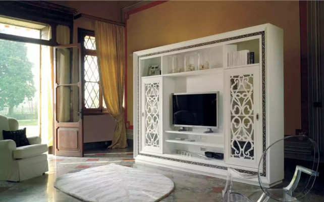 Wandmeubel Luxe wandmeubel Kast Modern meubilair Woonkamer tv Hout