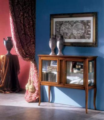 Vitrine Kasten Meubels Klassieke Vitrines Woonkamer Dressoir Hout