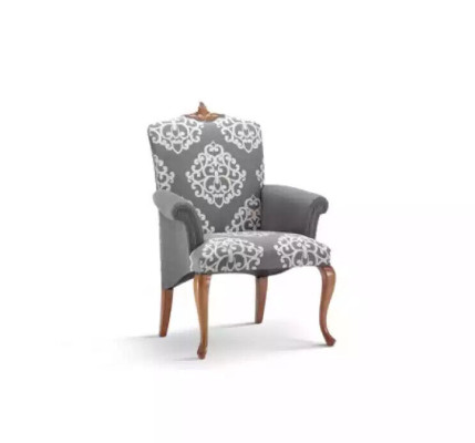 Fauteuil Woonkamer Ontwerp Elegante meubels Grijs Klassiek 1-zits Luxe