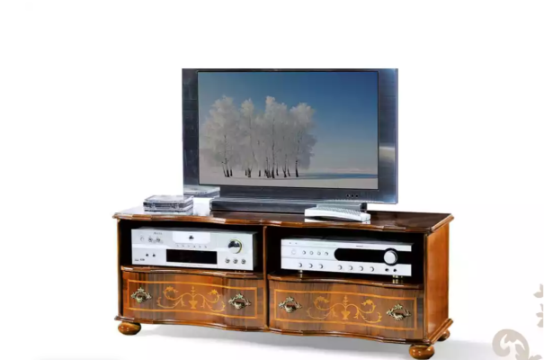 Bruine tv-standaard Luxe RTV-kast Woonkamer meubels Houten inrichting