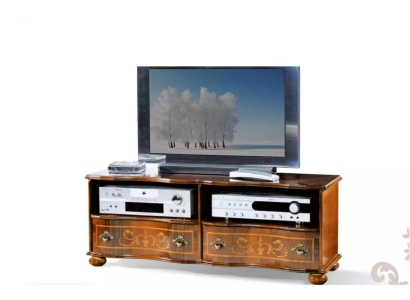 Bruine tv-standaard Luxe RTV-kast Woonkamer meubels Houten inrichting