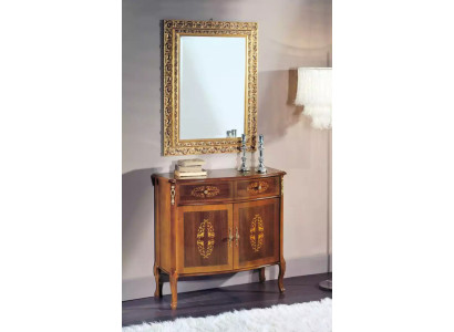 Bruine dressoir Luxe houten ladekast Klassieke console Hoogwaardige meubels