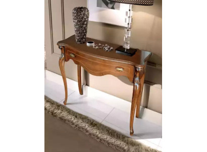 Bruine luxe consoletafel met lade Houten meubels Slaapkamerontwerp Nieuw