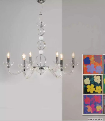 Kristallen kroonluchter plafond hanglampen kroonluchter 6x lampen nieuw
