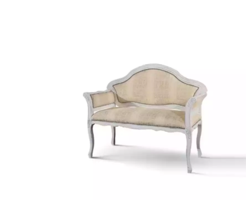 Luxe 2-zits bank stoffen bank textiel stoffen banken klassiek nieuw