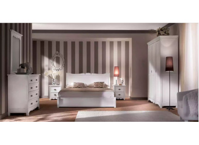 Modern slaapkamer bed 2x nachtkastjes commode kast set