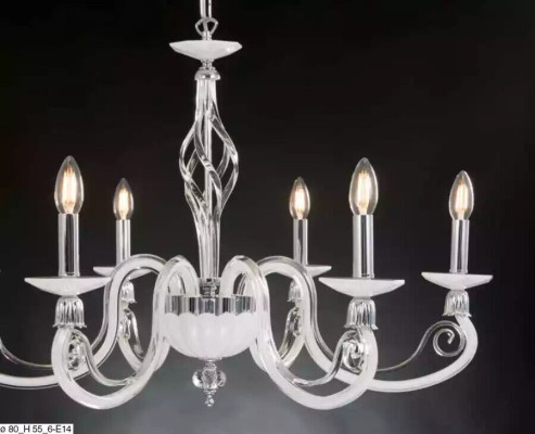 Plafondlamp kroonluchter kristal lamp luxe plafondlamp wit kroonluchter