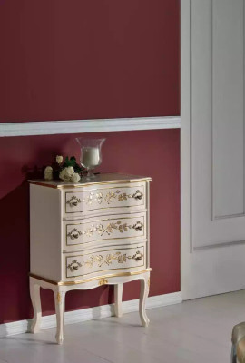 Klassieke witte ladekast houten meubilair woonkamer opbergkast nieuw