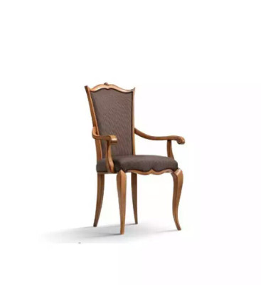 Luxe Nieuwe Fauteuil Stoelen Eetkamerstoel Ontwerp Beklede Stoel Bruin