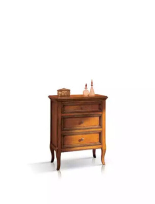 Nachtkastje klassiek met 3 laden Console ontwerp Slaapkamer