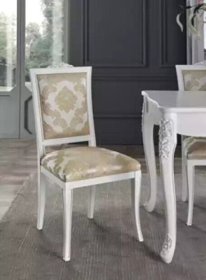 Luxe design gestoffeerde stoel Stoelen Zitkamer Massief hout design Nieuw