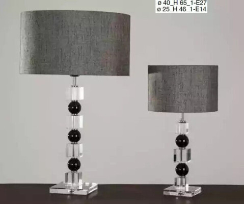 Klassieke grijze nachtlamp luxe tafellamp lamp
